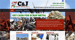 Desktop Screenshot of cjscrapmetal.net