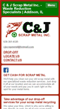 Mobile Screenshot of cjscrapmetal.net